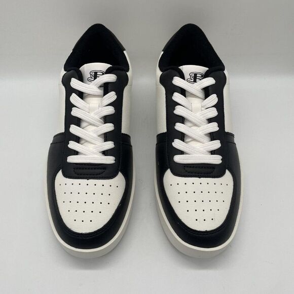 Ben Sherman Richmond Shoes Mens Size 7.5 White Black Leather Low Top Sneakers - Picture 3 of 11